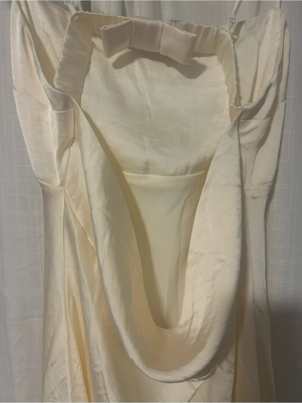 The A&F Julia Slip Cowl Back-Bow Maxi Dress